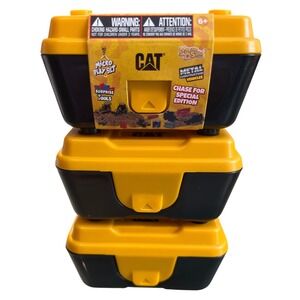DIECAST MASTERS CAT (3) Mini Play Set Micro Metal Diecast‎ Construction